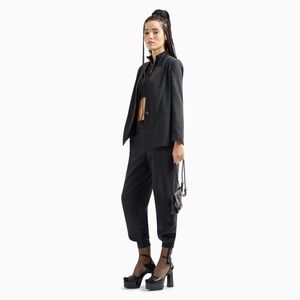 Armani Exchange A|X  Mixmag Black Soft Deconstructed Blazer, size 6